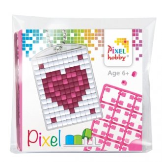 Medailón srdce v srdci Pixel