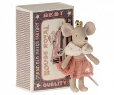 Princezná myš Malá sestra v škatuľke od zápaliek
