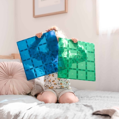 Rainbow Blue & Green Base Plate 2ks
