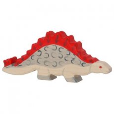 Drevená postavička Stegosaurus