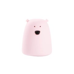 Detská dotyková lampa Malý medvedík Ružový
