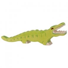 Drevená postavička Krokodíl