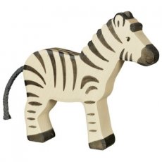 Drevená postavička Zebra