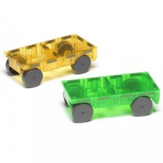 Magnetická stavebnica Cars Green/Yellow