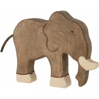 Drevená postavička Stojaci slon