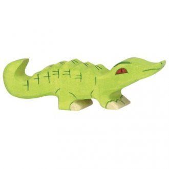 Drevená postavička Malý krokodíl