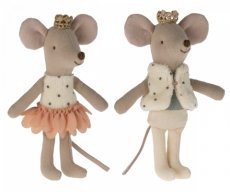 Kráľovské myšky dvojčatá v škatuľke od zápaliek