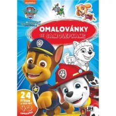 Omalovánky so samolepkami - Tlapková patrola