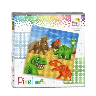 Dinosaury 4set Pixel